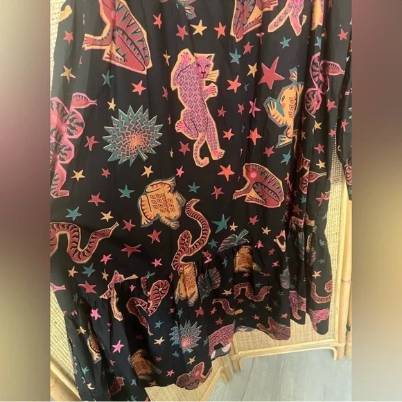 Farm Rio Animal Sky Midi Dress - Picture 7 of 10